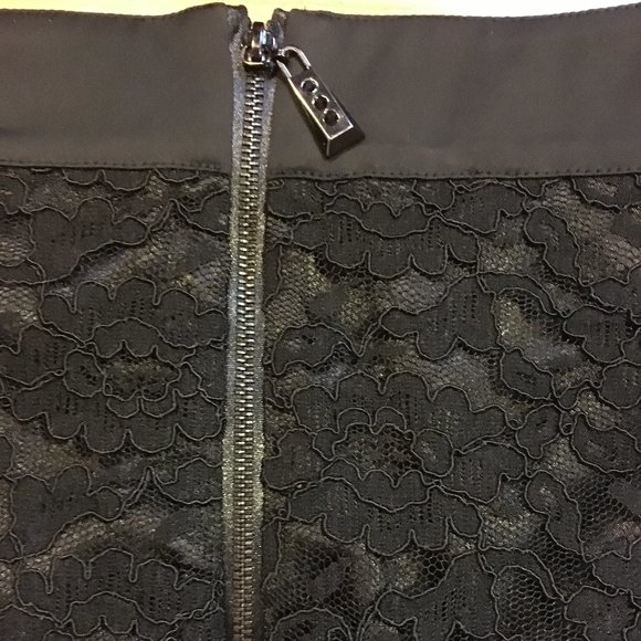 NWT LAUNDRY BY SHELLI SEGAL ZIP LACE SKIRT 4 - Picture 3 of 7
